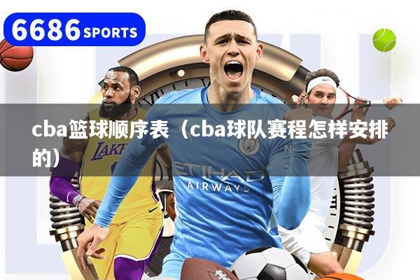 cba篮球顺序表（cba球队赛程怎样安排的）